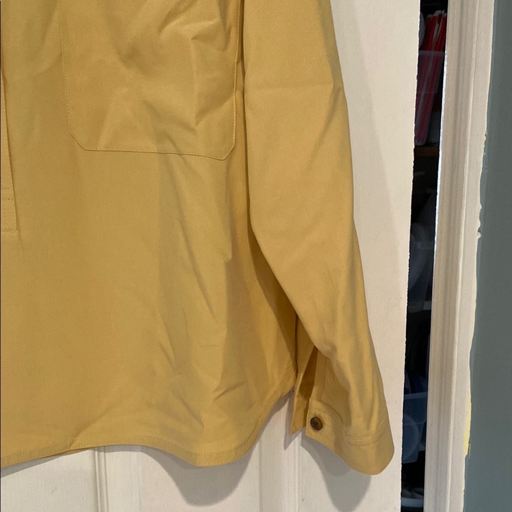 Everlane Silk Yellow Button-Up Shirt - Picture 8 of 11